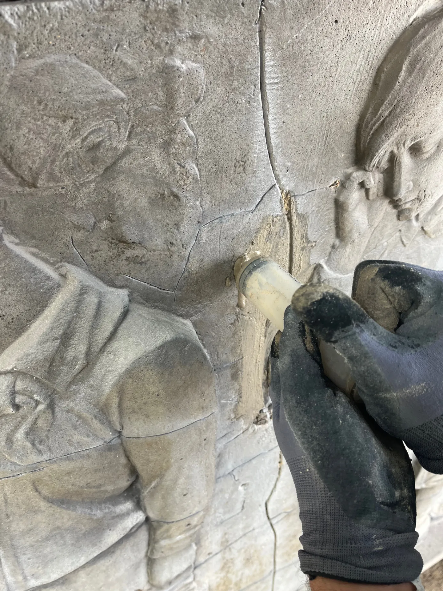 Restaurierung Tafelbild in Wülfrath durch Stuckateurmeister Alexander Leubner